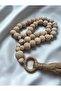 Decorative Wooden Bead Ring Detailed Decorative Ornament Prayer Beads/Wall Ornament/Gift Prayer Beads - 4
