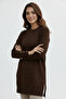 Patterned Tunic N3288 Brown - 3
