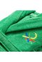 Be-0817-Gr 100% Cotton Green 65X65 cm Children's Bathrobe - 4