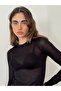 Transparan Fit Knitwear Sweater Women Black - 2