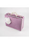 Velvet Chest Dowry Box Quran Box (Lilac, Hollow Box)