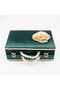Velvet Chest Dowry Box Quran Box (Green, Hollow Box) - 2