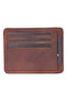 Genuine Leather Slim Card Holder – Slim Business Card Holder with Snap Closure and Money Compartment, Minimalist Design - 3