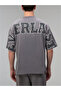 Giant Logo Oversize Dark Gray Men's T-Shirt - 4