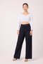 Uca Jean High Waist Wide Leg Women's Jean Lace-Up Pants - 2