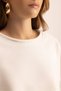 Block Pis Detail White Crop Tracksuit Set - 6