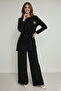 Double Suit with Buckle M3003 Black - 3
