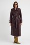 Women's Genuine Burgundy Color Leather Jacket French Pardüse - 4