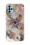 General Mobile Gm 21 Pro Compatible Heart and Butterfly Collage Pattern Transparent Phone Case