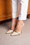 JADE Burgundy Gold Accessory Elegant Women's Stiletto – Pointed Toe Stiletto Heel - 4