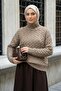 Braided Stone Turtleneck Knitwear Sweater - 2