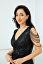 Sequin Shoulder Tassel Beaded Fish Dress - Black - 4