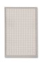 Sdt White Checkered Detailed Woven Base Modern Decorative Carpet Sdt267