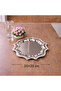 Metal Star Silver Serving Tray 25X25 cm |   Modern and Decorative Presentation Tray - 2