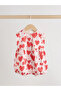 100% Organic Cotton Red Color Heart Patterned 3-Piece Romper Jumpsuit Set Alyw60527 - 6
