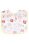 Teddy Bear Printed 2-Piece Bib - Ecru - 2