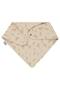 Embossed Leaf Print Baby Bib - Elephant Tooth - 2