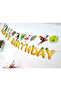 Tropical Happy Birthday Banner – Tropical Letter Design Wall Decoration - 7