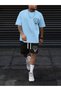 Men's T-Shirt Shorts - T-Shirt with Shorts Bottom Top Set Pr Printed Crew Neck