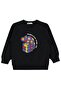 Intelligence Cube Iguana Printed Sweatshirt for 2-5 Years Old - Black