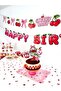 Cherry Themed Birthday Party Set – Table and Party Area Decoration Set - 2
