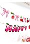 Cherry Baby - Cherry Themed "Happy Birthday" Text Banner - 2
