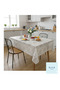 Tablecloth with Pvc Lace Appearance, Easy to Clean, Non-Slip, Liquid-Proof, Without Holes. - 5