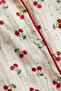 Cherry Ecru Ribbed Muslin Woven Shorts Pajama Set - 5