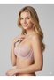 Women's Pink V620261 Siena Cap Underwire Non-Padded Strapless Lace Bra - 4