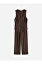 Nevavm V-Neck Textured Women's Pajama Set with Difference - 5