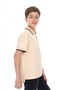 Boy's Printed Polo Neck Buttoned Short Sleeve T-Shirt - 2