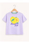 Girls Lemonade Treat Embellished T-Shirt (Lavender- Relaxed Fit) - 2