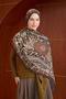 Bamboo Kraş Shawl 7002 Brown - 3
