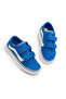 Children's Unisex Cobalt Blue Rubber Sole Comfortable Fit Double Velcro Shoes - 2