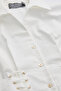 Shirt Collar Lace-Up Detailed Regular Fit Shirt with Fitted Waist - 8
