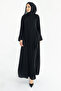 Silve Dubai Silk Abaya Black -1012 - 2