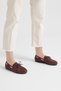 Women's Brown Comfortable Beaded Detailed Daily Ballerinas - 4