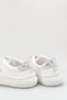 Girls' Sports Shoes with Velcro, Glittery, Flexible Sole, Closed Front, Easy to Wear Sneaker - 6