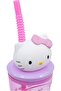 Hello Kitty 3D Figurine Tumbler, 360ml Capacity, Pink, 23.5cm Travel Cup with Straw - 4