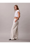 Kabartma Monologo Terry Cloth Women's Gray Sweatpants Lv047F206G-P4P - 4