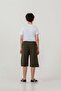Boston Nyc Printed Boys' Shorts with Side Stripes - 5