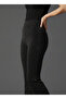 Women's Stone Detailed Lined Spanish Leg Sparkling Stretchy Trousers - 5