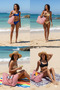 Women's Colorful Cotton Woven Magnetic Striped Lined Beach Bag - 6