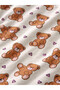 Girls’ Nightdress – All-Over Teddy Print Sleep Tee Dress - 3