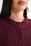 Mixray Buttoned Textured Ribbed Knit Cardigan - 6