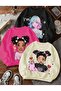 Winter Girls' Sweatshirt 3-Pack Printed Black-Beige-Pink
