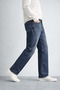 90's Collection, Loose Fit, Cotton, Five Pockets, Premium Jean, Denim Pants 26Inpjean01 - 3