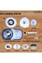 Floating Spin Mop with Wheels, 180° Rotating Bucket System, 108cm Handle Length, 24cm Mop - 4