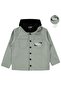 Double Pocket Hooded Shirt for 6-9 Years Old - Khaki 8-9 Years Old