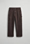 Men's Baggy Carpenter Jeans with Pockets Brown